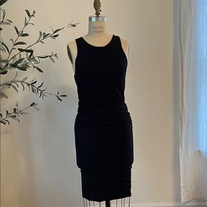 James Perse Black Midi Dress